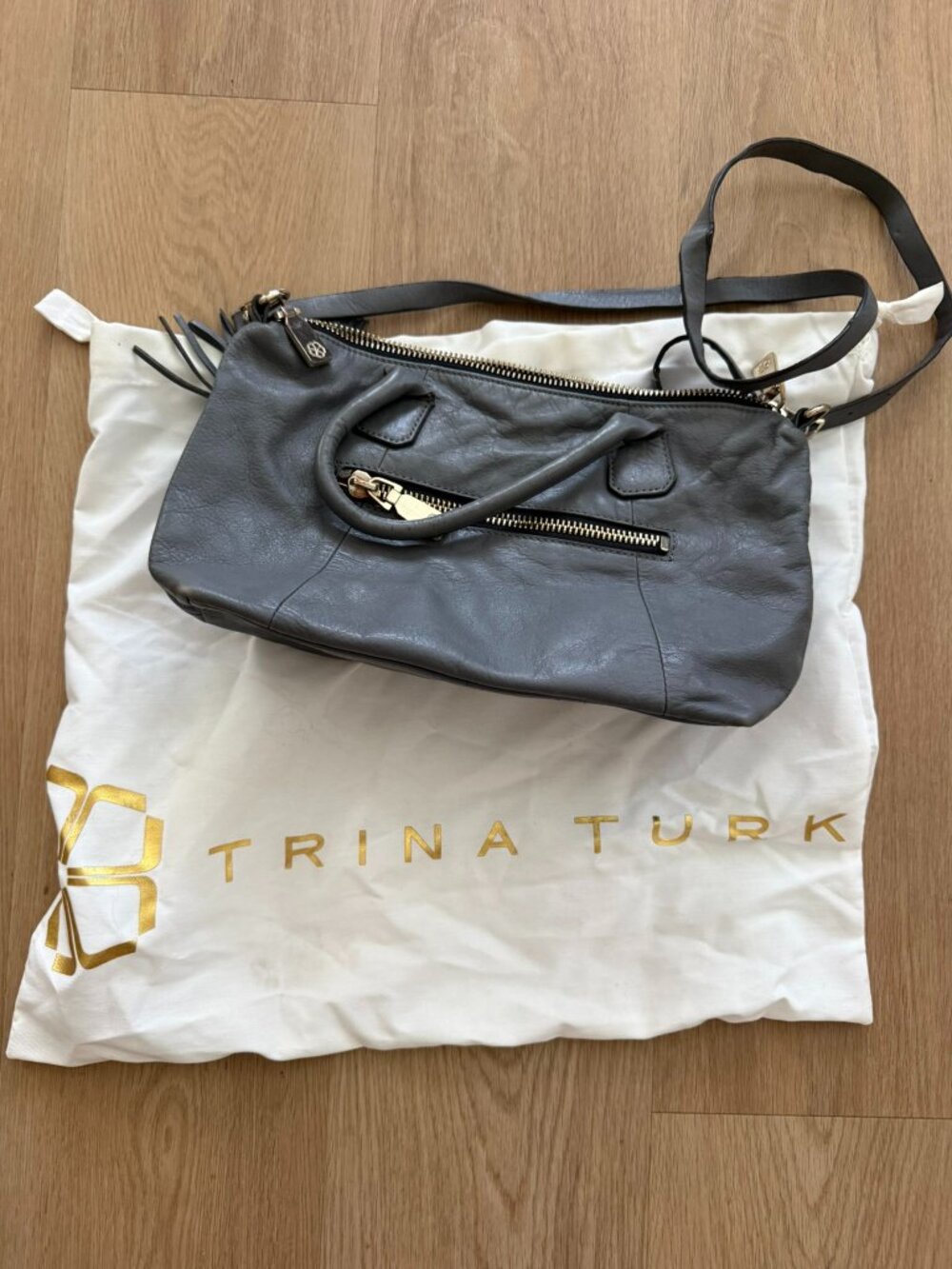 Gold Hardware Tassel Vintage Trina Turk Crossbody Purse